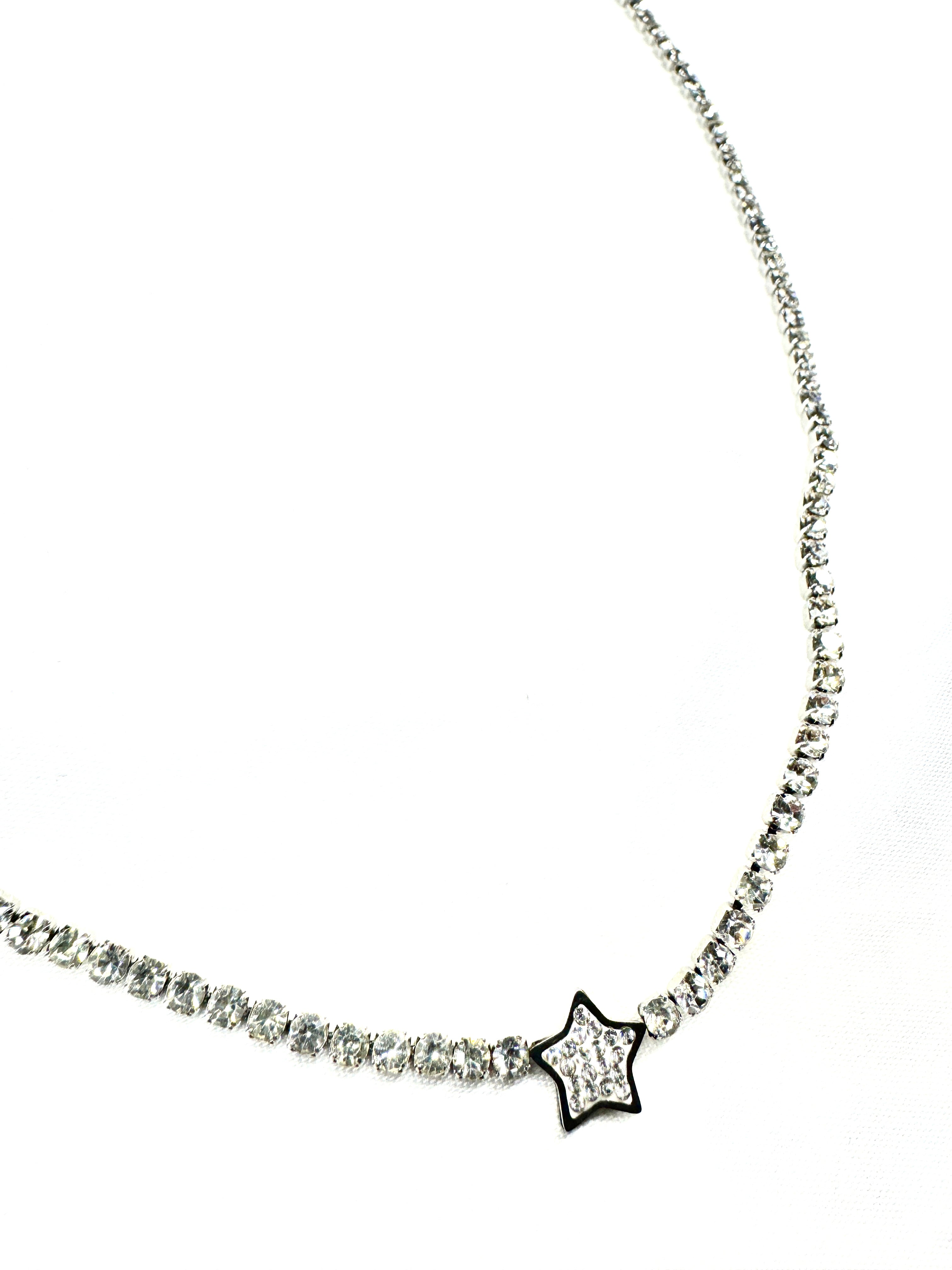 Collana tennis con stella