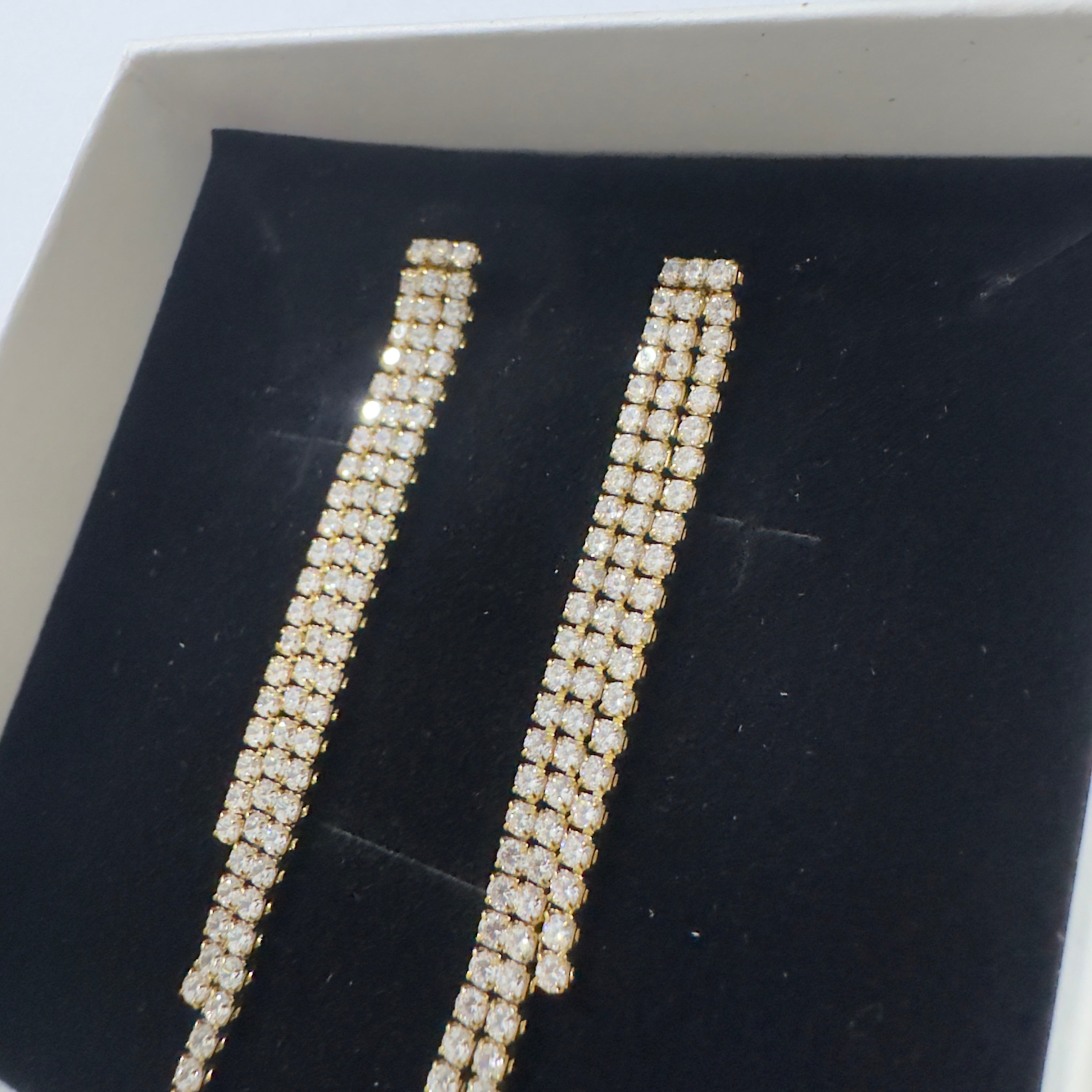 Orecchini Gold con svarosky