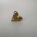Anello Cuore Grande in Acciao Inox Gold
