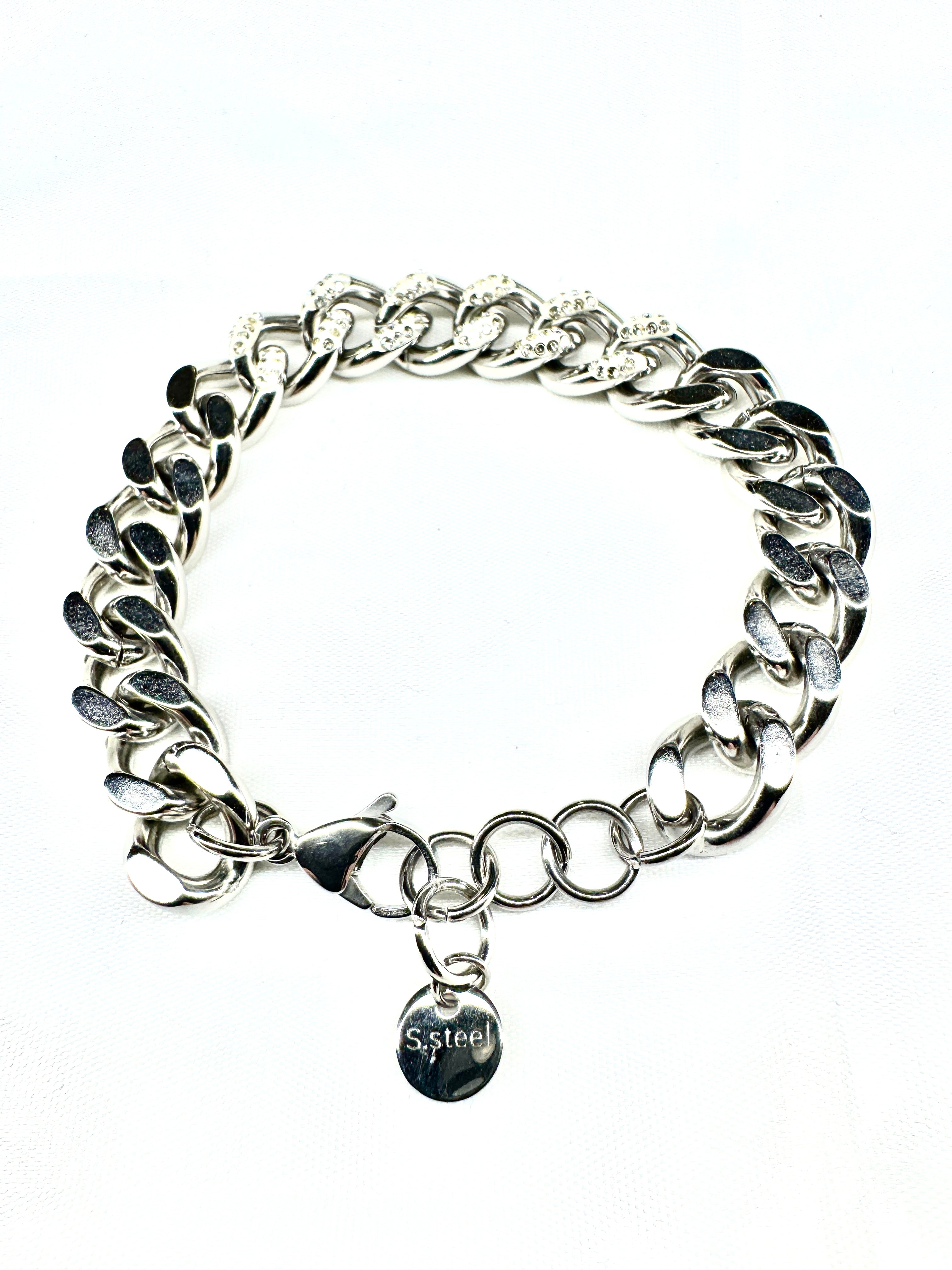Bracciale in acciaio inossidabile Silver