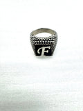 Anello Silver con iniziale F