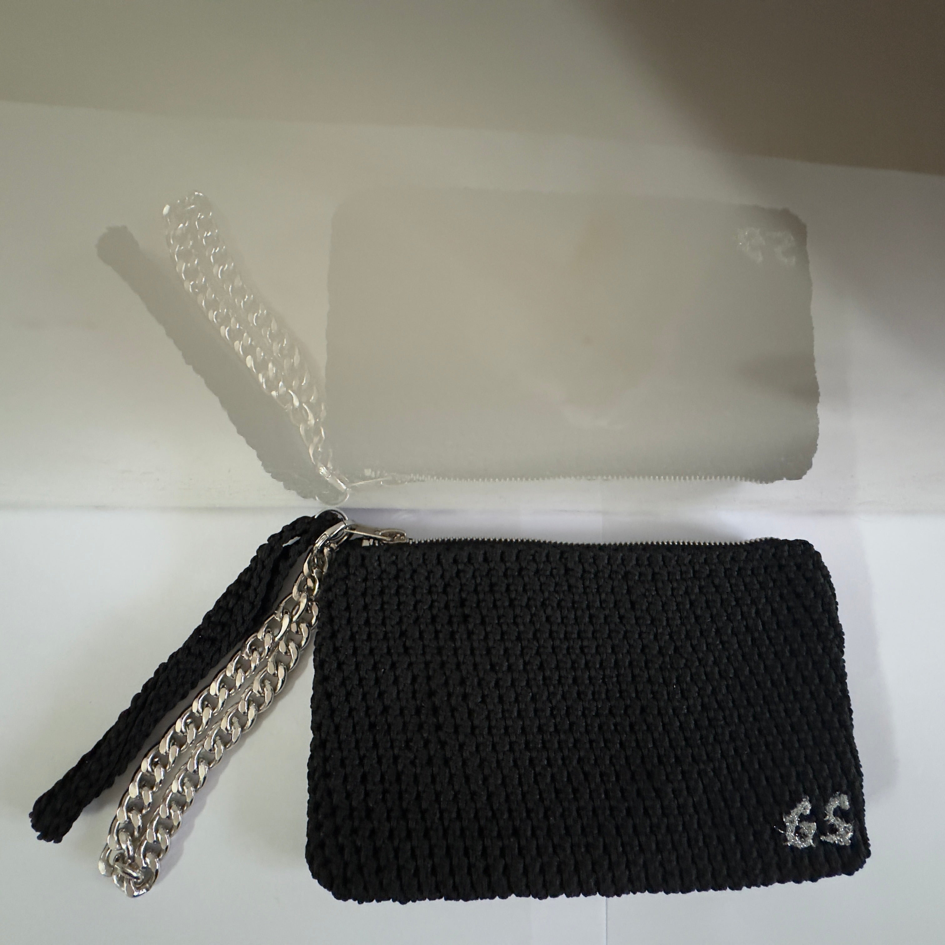 Pochette per Uomo con iniziali ricamate a mano