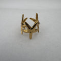 Anello Stella Marina in Acciaio Gold